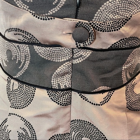 BCBG Maxazria Strapless Woven Silk Cameo Black Dress Size 4 100% Silk NWT $300 - Picture 10 of 10